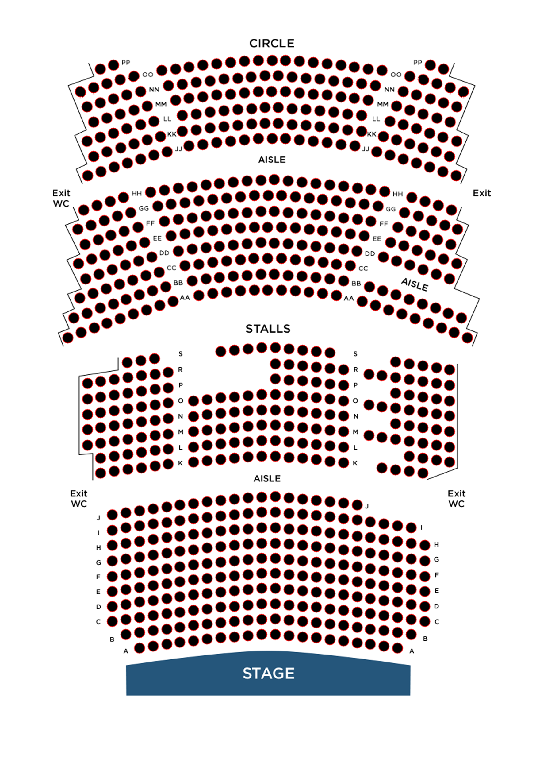 Seating Plan | Marina Theatre
