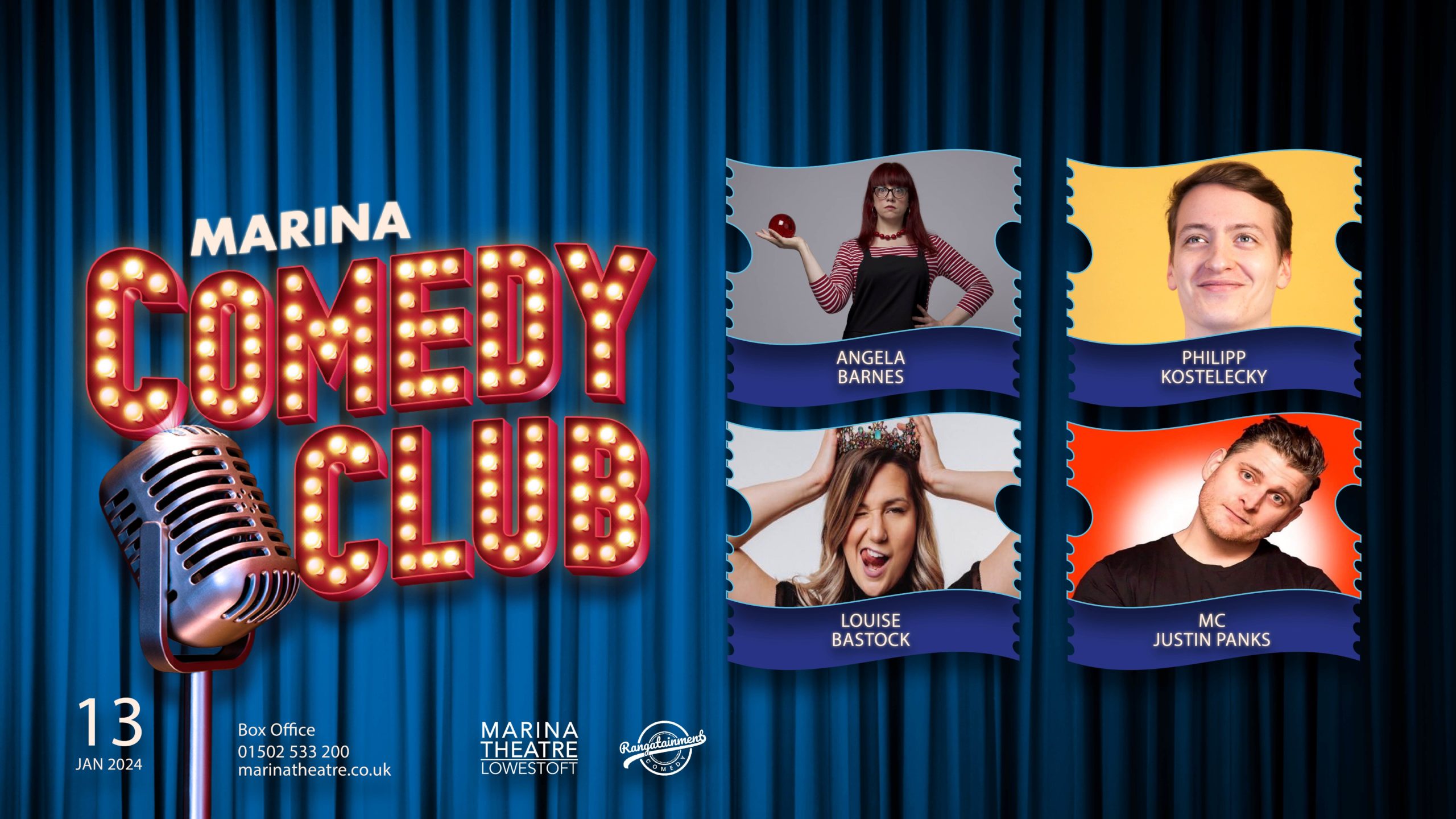 Marina Comedy Club January 2024 (16+) Marina Theatre