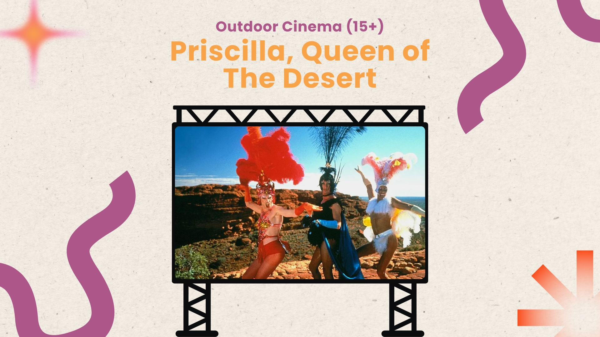 Outdoor Cinema: Priscilla (15) + Comedy Shorts