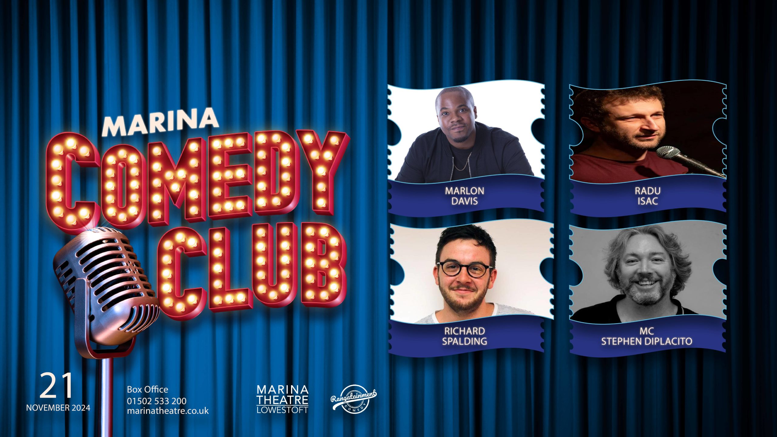 Marlon Davis to headline November Marina Comedy Club