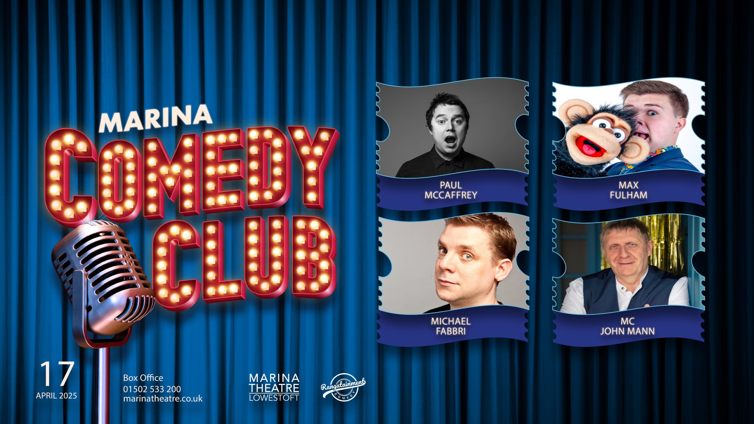 Marina Comedy Club – April 2025